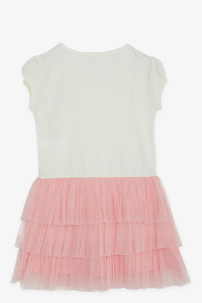 Girl's Dress Lace Tulle Ecru (Age 4)