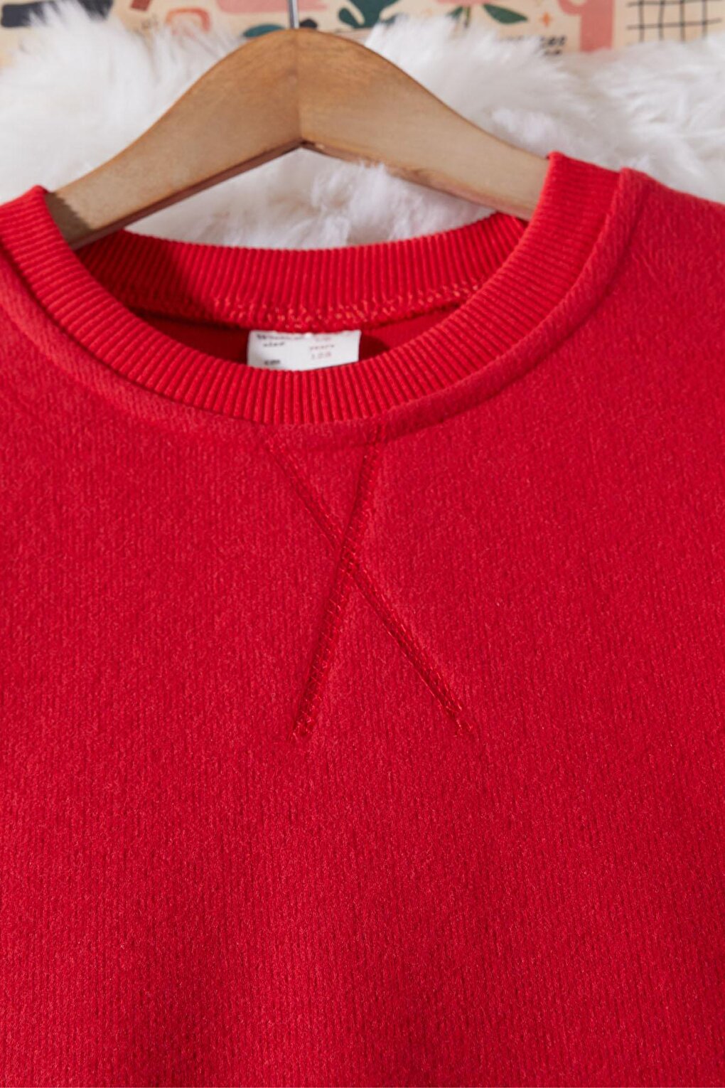 Boy's Selanik Fabric Red Sweater 17394