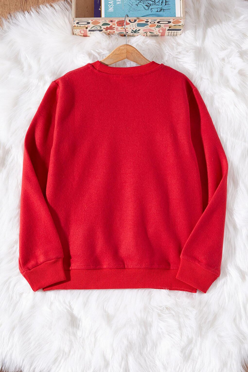 Boy's Selanik Fabric Red Sweater 17394