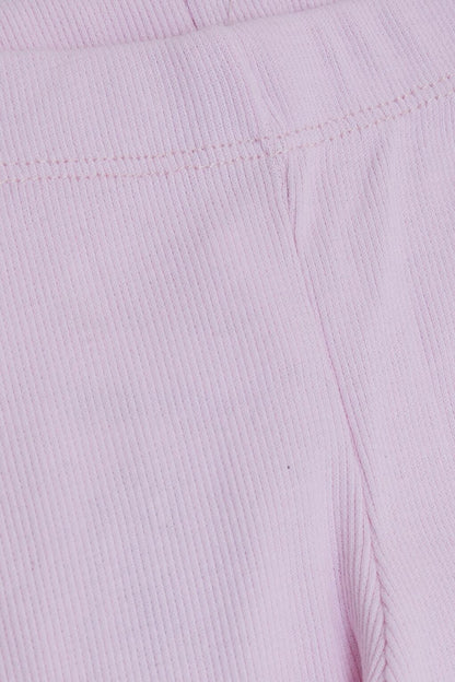 Girl's Tights Corduroy Basic Pink (Age 3-8)