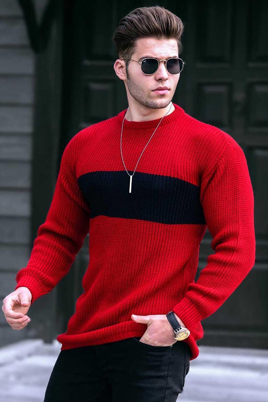 Red Men's Sweater 4698