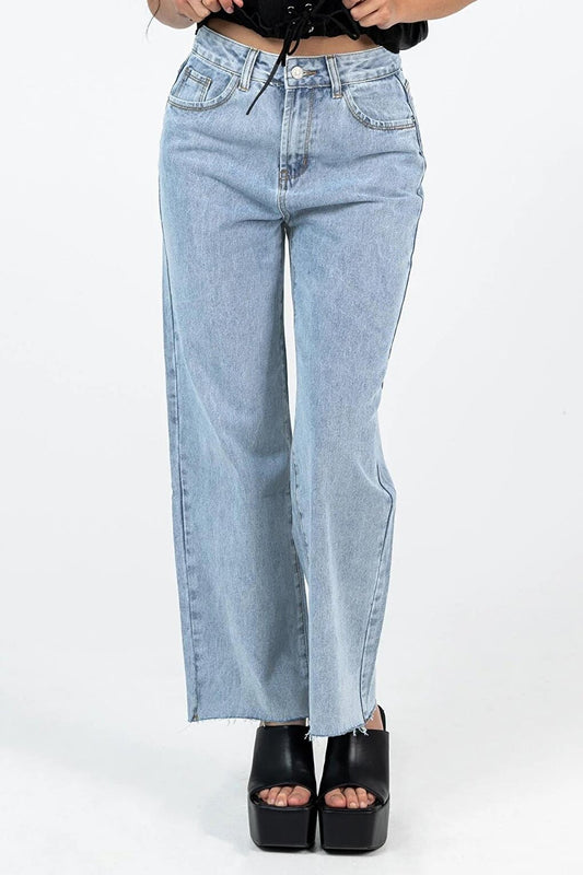 Light Blue Relaxed Fit Women's Jeans