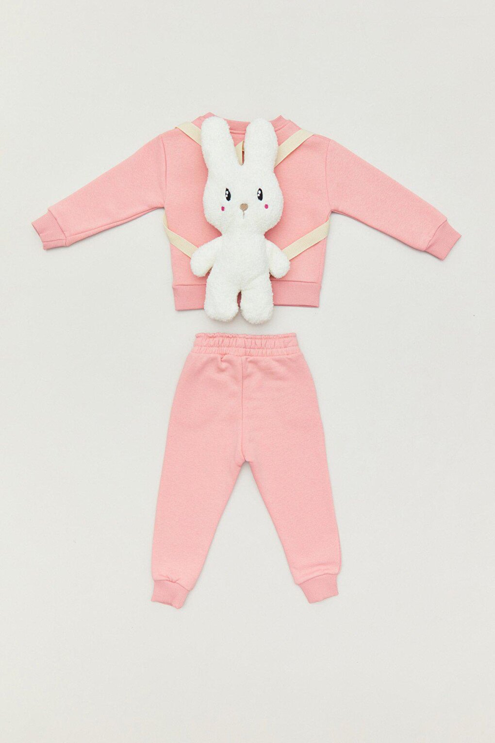 Girls' Tracksuit Set with Embroidered Bag Accessories