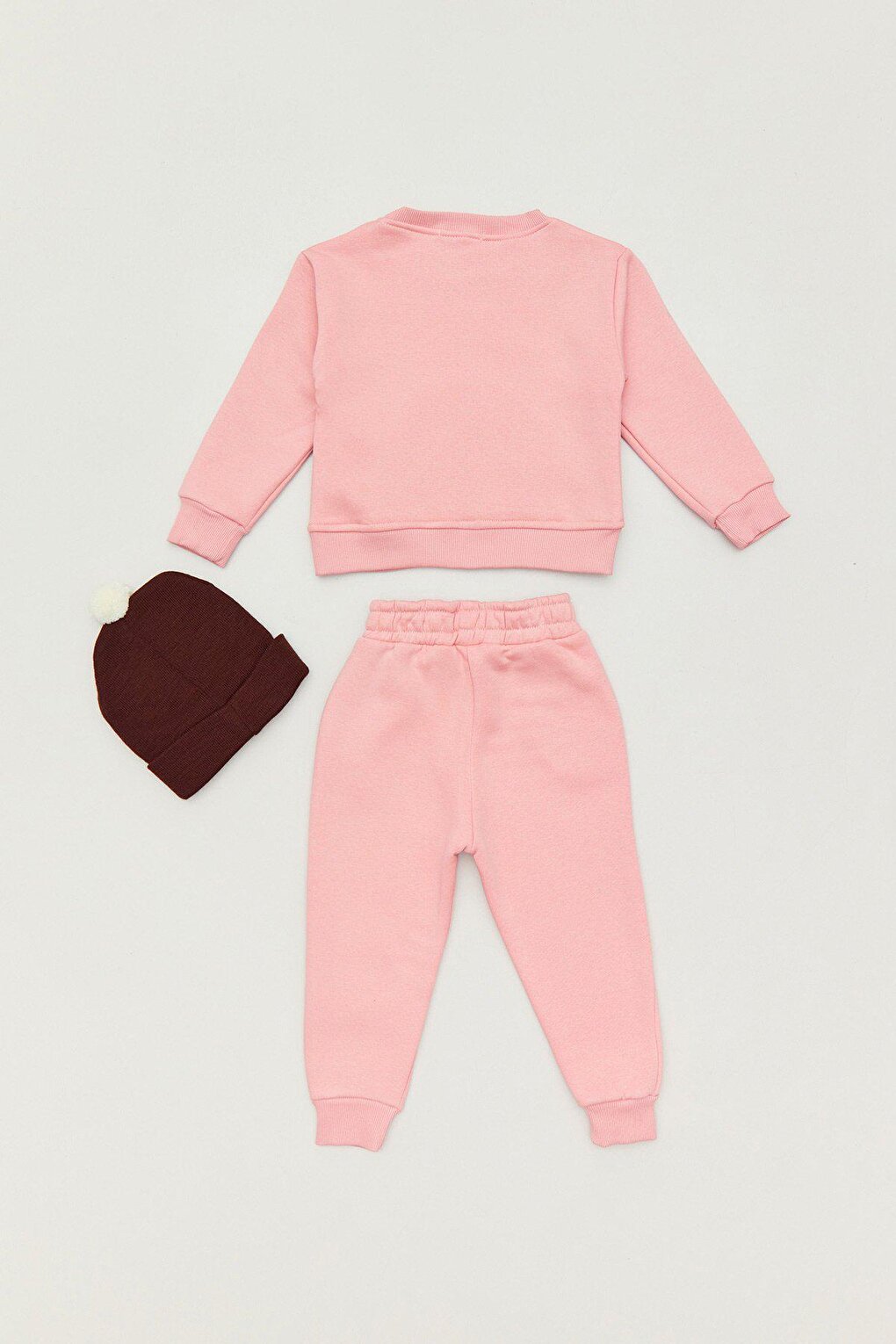 Unisex Kids Tracksuit Set with Printed Hat