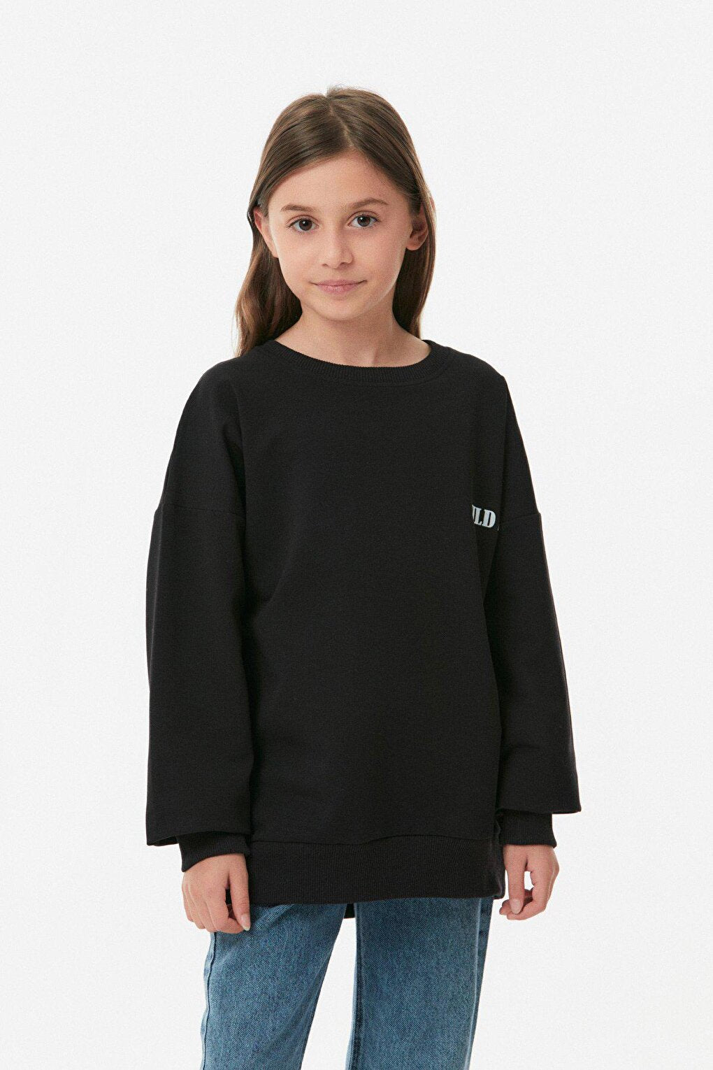 Front and Back Printed Girl's Sweatshirt