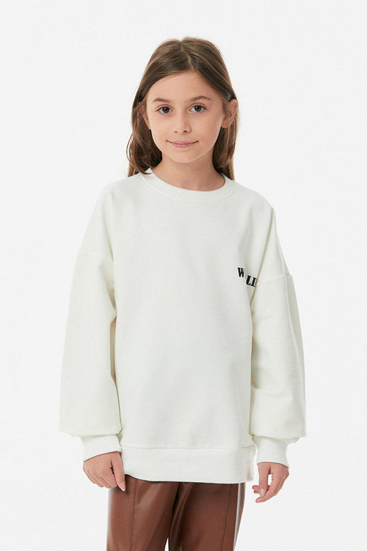 Front and Back Printed Girl's Sweatshirt