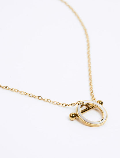 Gold Ring Figured Necklace