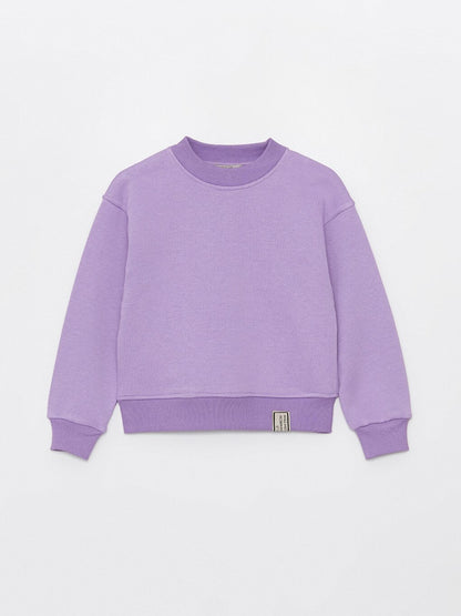 Girl's Three Thread SweatShirt with Elastic Waist