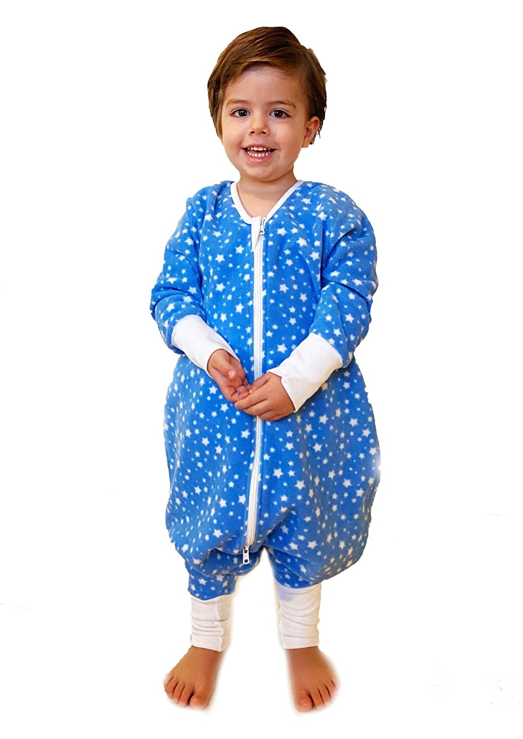 Baby Child, Starry, Long Sleeve, Oeko-tex Micro Fleece Sleeping Bag Tog 2, Extra Soft Handle