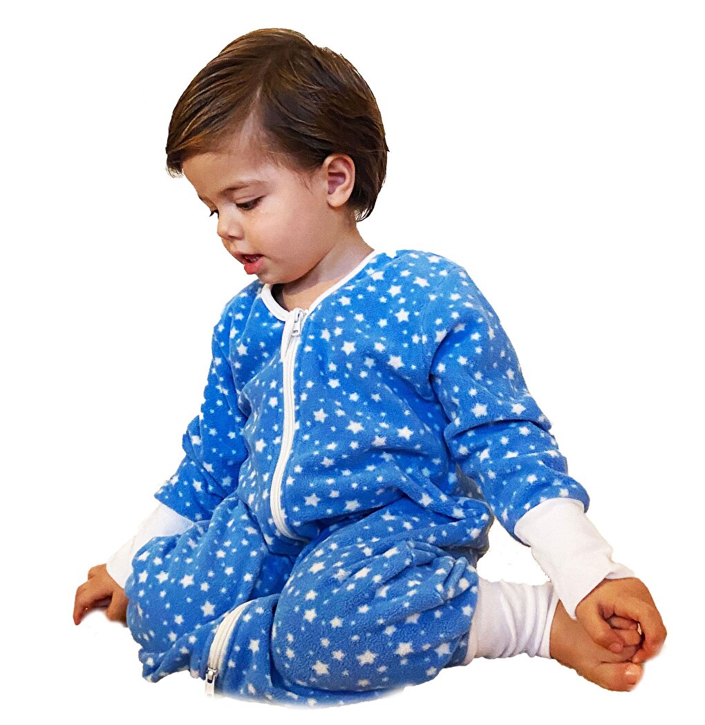 Baby Child, Starry, Long Sleeve, Oeko-tex Micro Fleece Sleeping Bag Tog 2, Extra Soft Handle