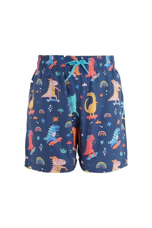 Dinosaur Printed Boy/Baby Swim Shorts Marlın 2 S101