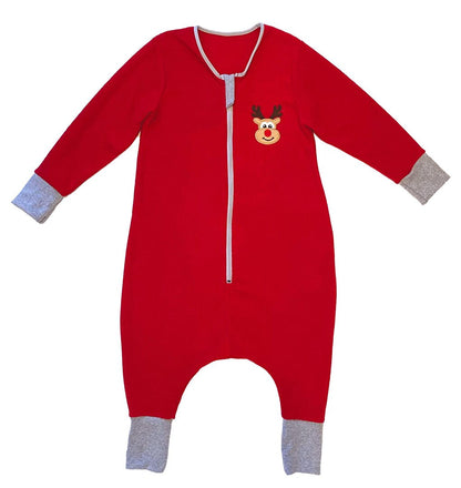 Baby Kids Christmas Embroidered Long Sleeve Oeko-tex Micro Fleece Sleeping Bag Tog 2, Extra Soft