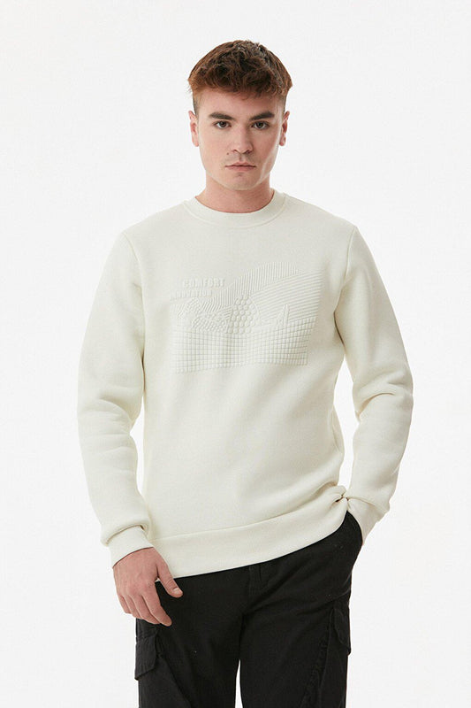 Printed Crew Neck Sweatshirt