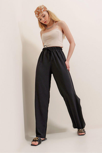 Elastic Waist Palazzo Ayrobin Trousers