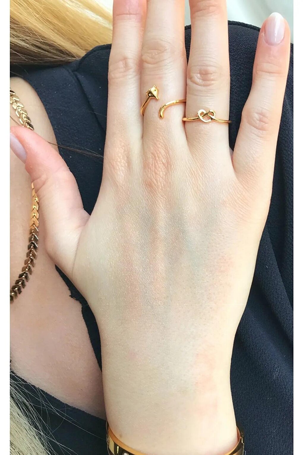 Gold Plated Fox ring