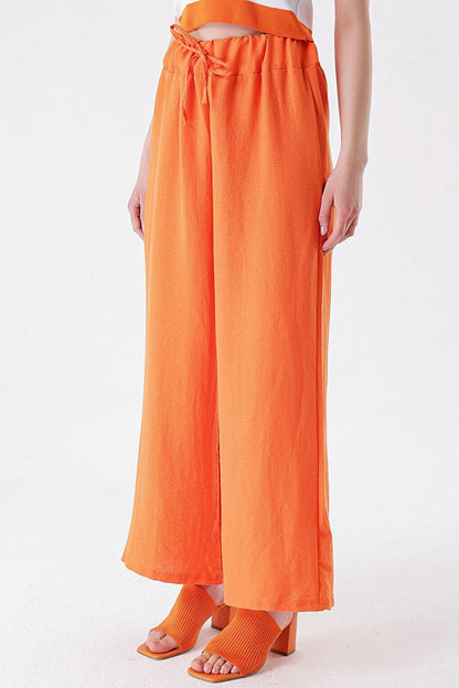 Palazzo Ayrobin Trousers with Elastic Waist