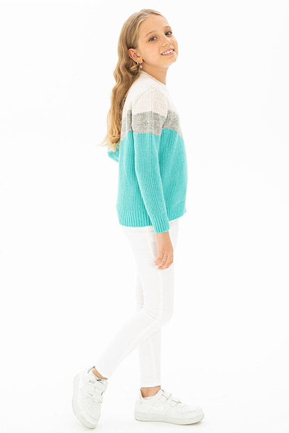 Girl's Colorful Knitwear Sweater