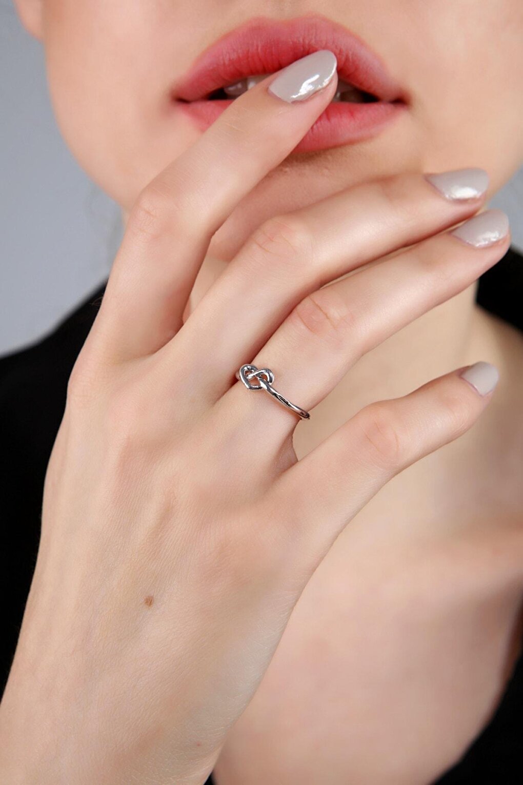 Women's Silver Plated Knot Ring