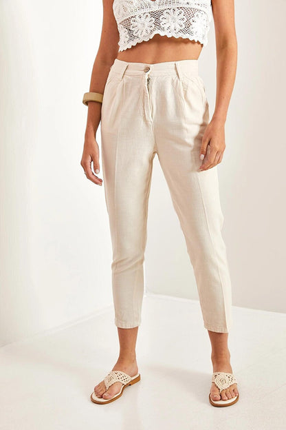 Women's Elastic Back Trousers