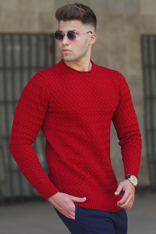 Red Men's Sweater 5174