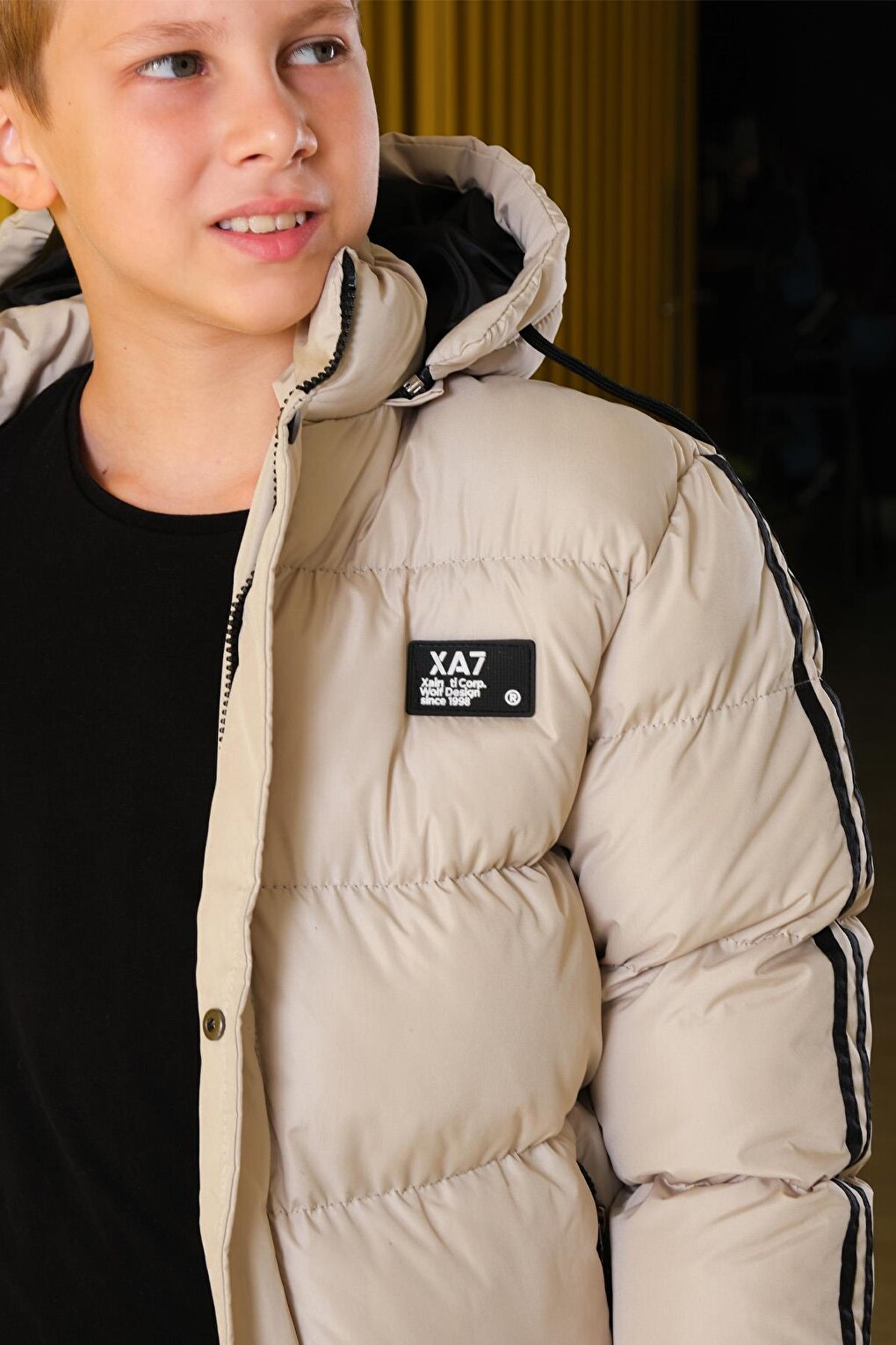 Boy's Removable Hooded Puffer Coat