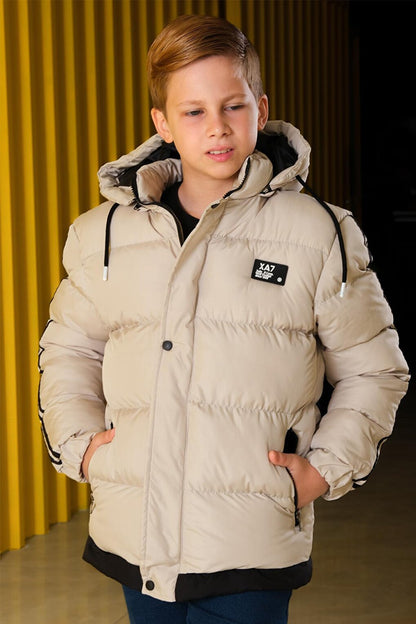 Boy's Removable Hooded Puffer Coat