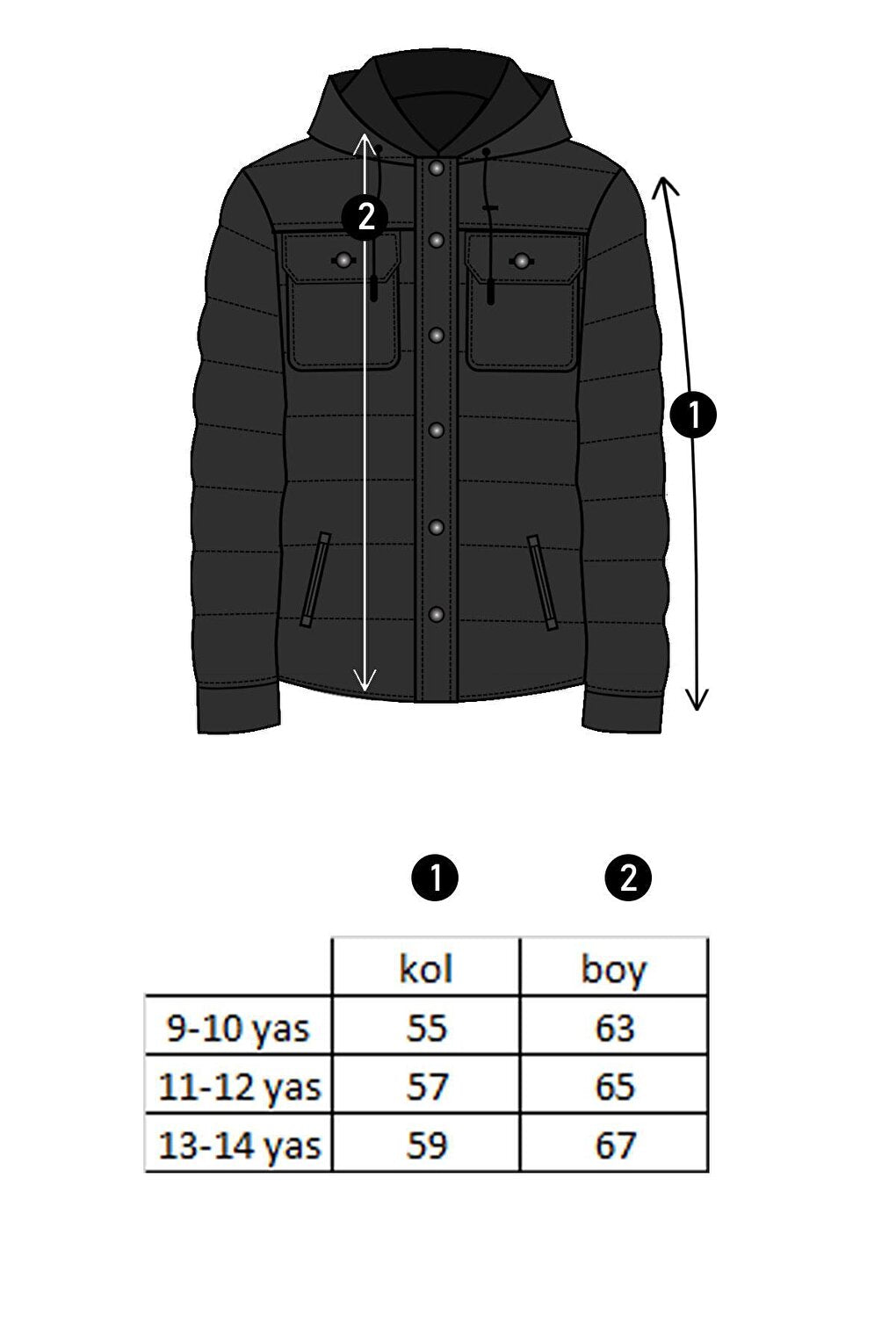 Boy's Removable Hooded Puffer Coat