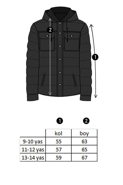 Boy's Removable Hooded Puffer Coat