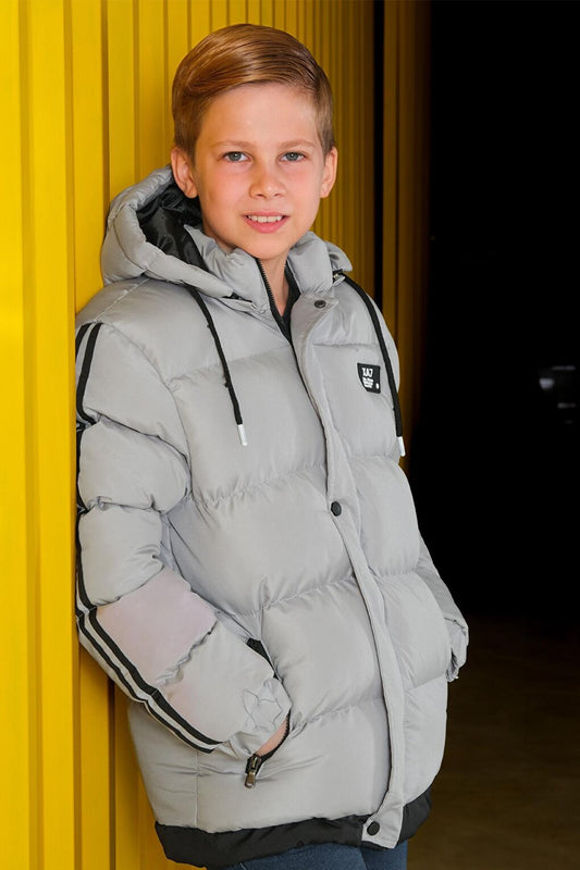 Boy's Removable Hooded Puffer Coat