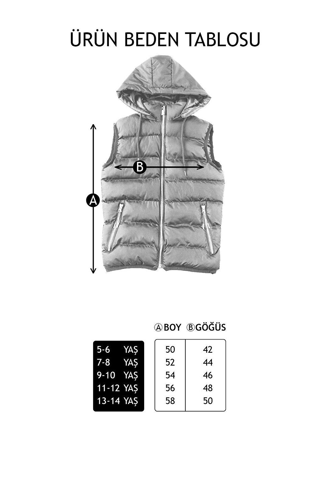 Removable Hooded Boy Puffer Vest