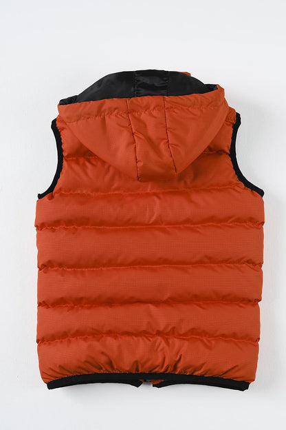 Removable Hooded Boy Puffer Vest