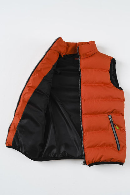 Removable Hooded Boy Puffer Vest