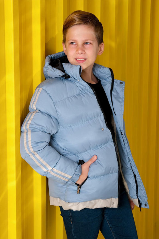 Boy's Removable Hooded Puffer Coat