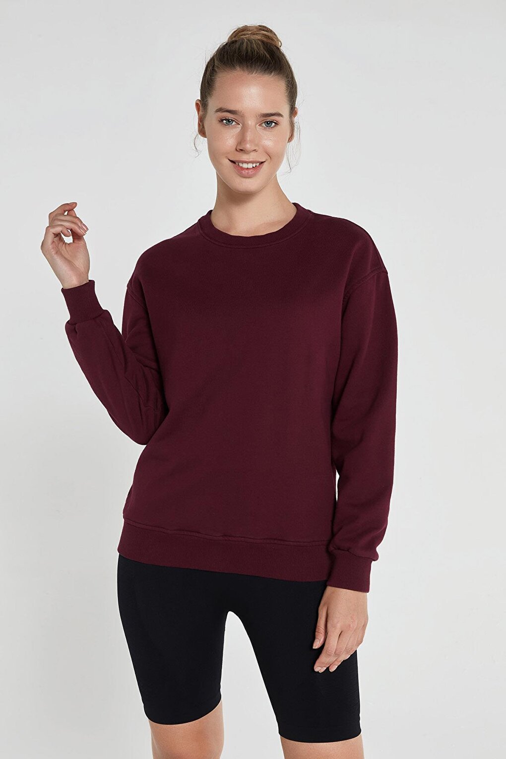 Lydney Women's Crew Neck Sweatshirt Claret Red