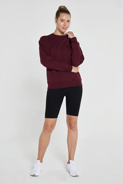 Lydney Women's Crew Neck Sweatshirt Claret Red