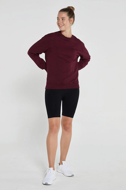 Lydney Women's Crew Neck Sweatshirt Claret Red