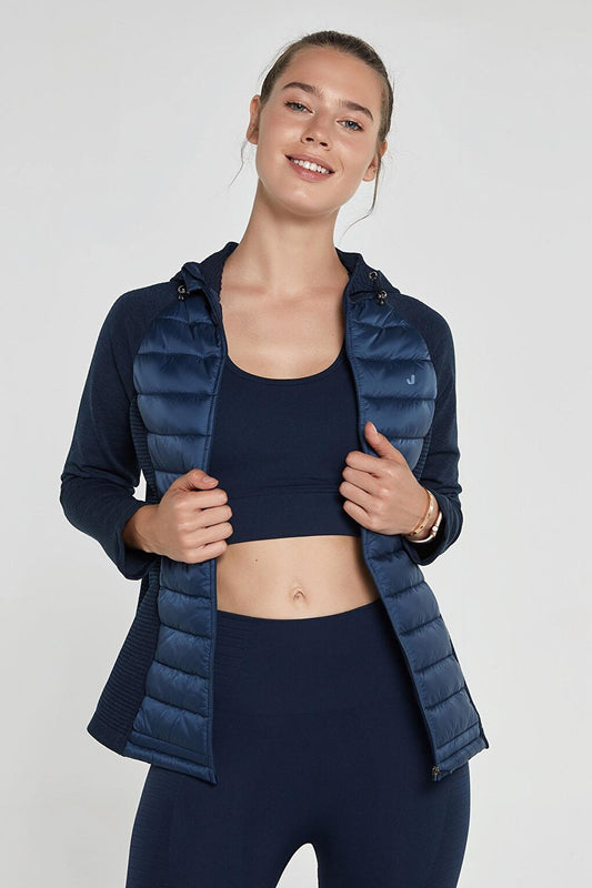 Stornes Hybrid Jacket Navy Blue