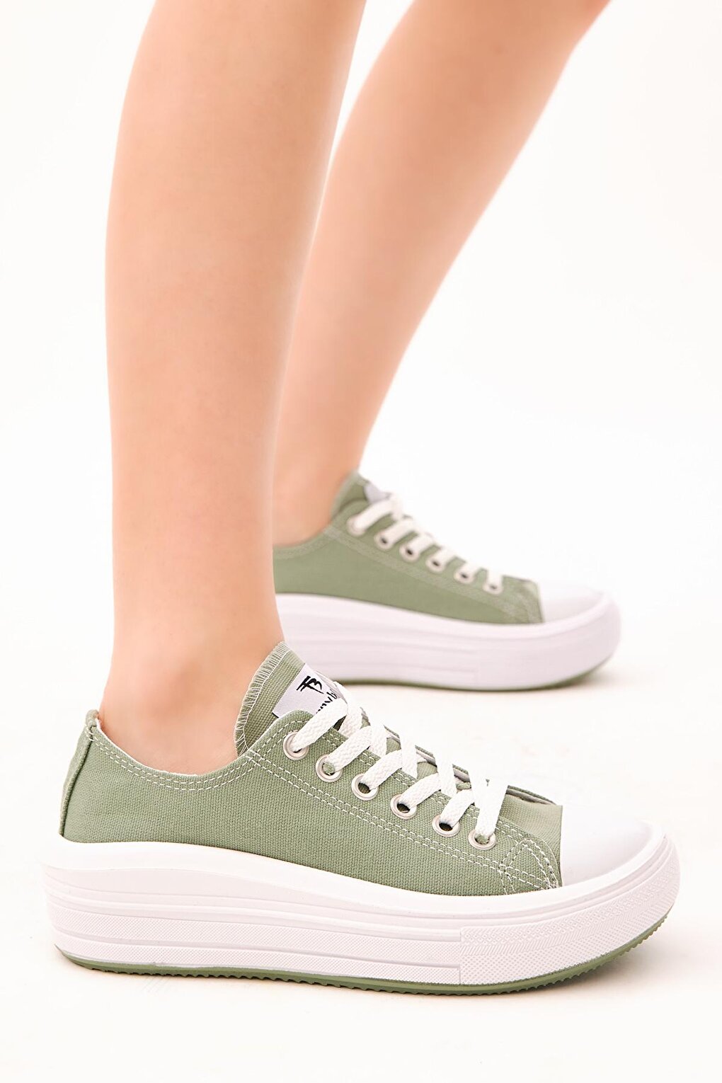 Women's Mint Green Comfortable Mold Thick Sole Sneakers