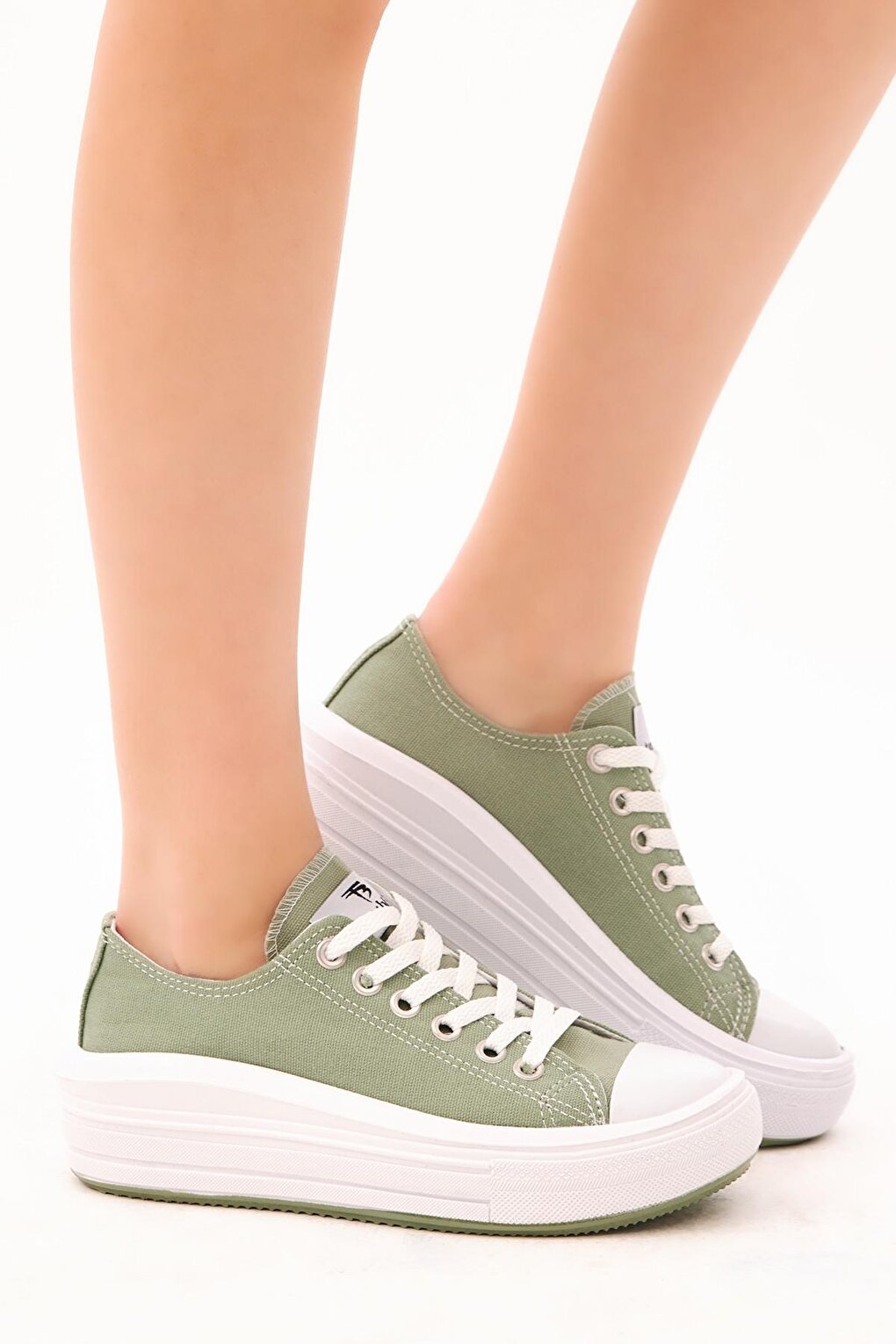 Women's Mint Green Comfortable Mold Thick Sole Sneakers