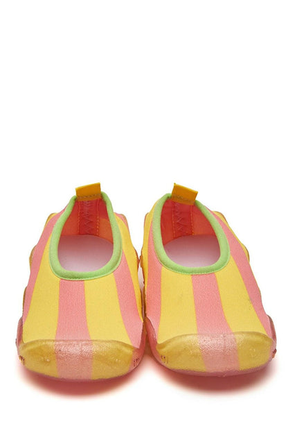 Pink Yellow Girl's Non-Slip Sole Sea Shoes