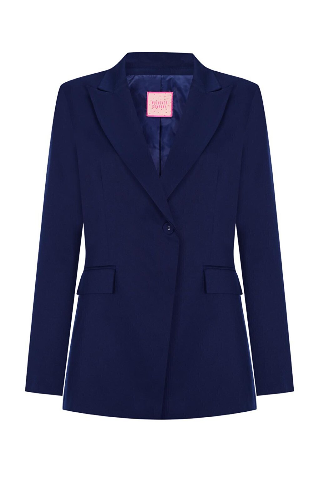 Navy Blue Padded Inner Lined Crepe Premium Jacket