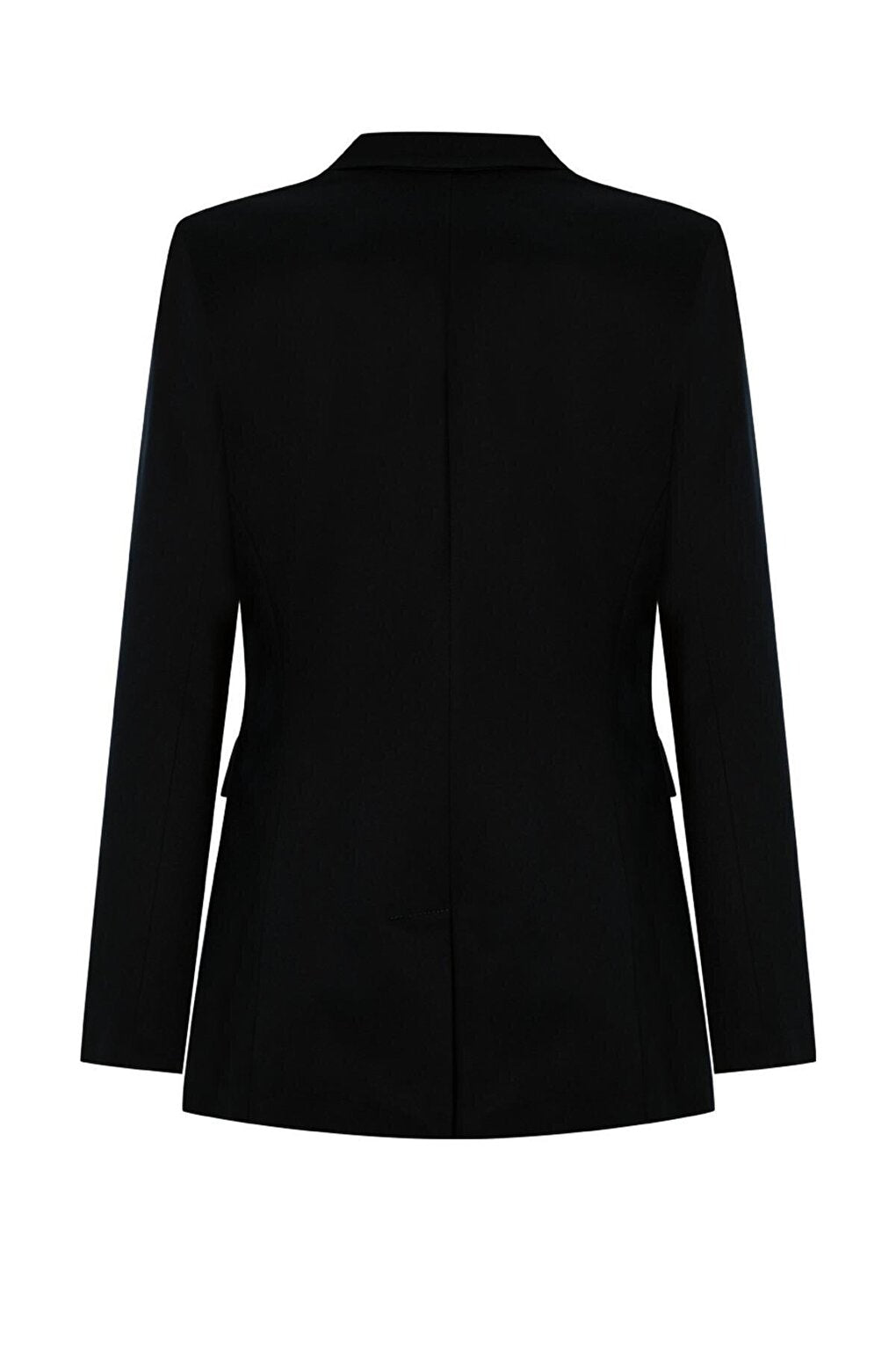 Black Padded, Lined Crepe Premium Jacket