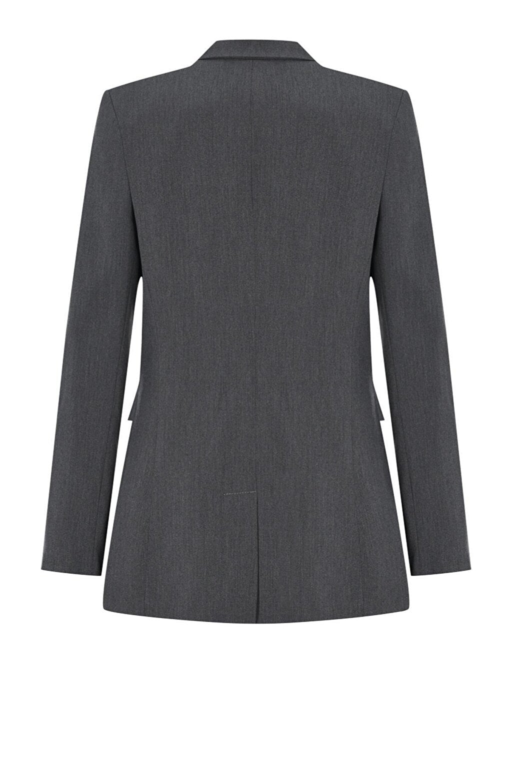 Gray Padded, Lined Crepe Premium Jacket