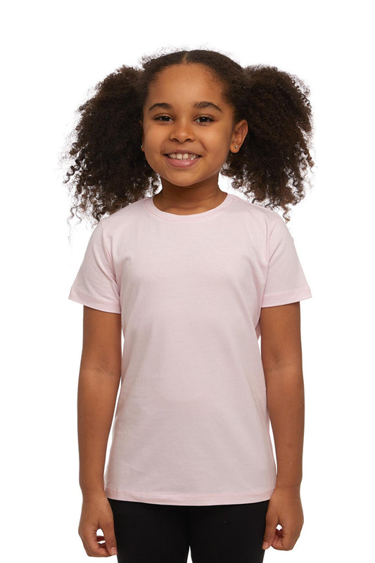 Pale pink Unisex Crew Neck Short Sleeve T-Shirt