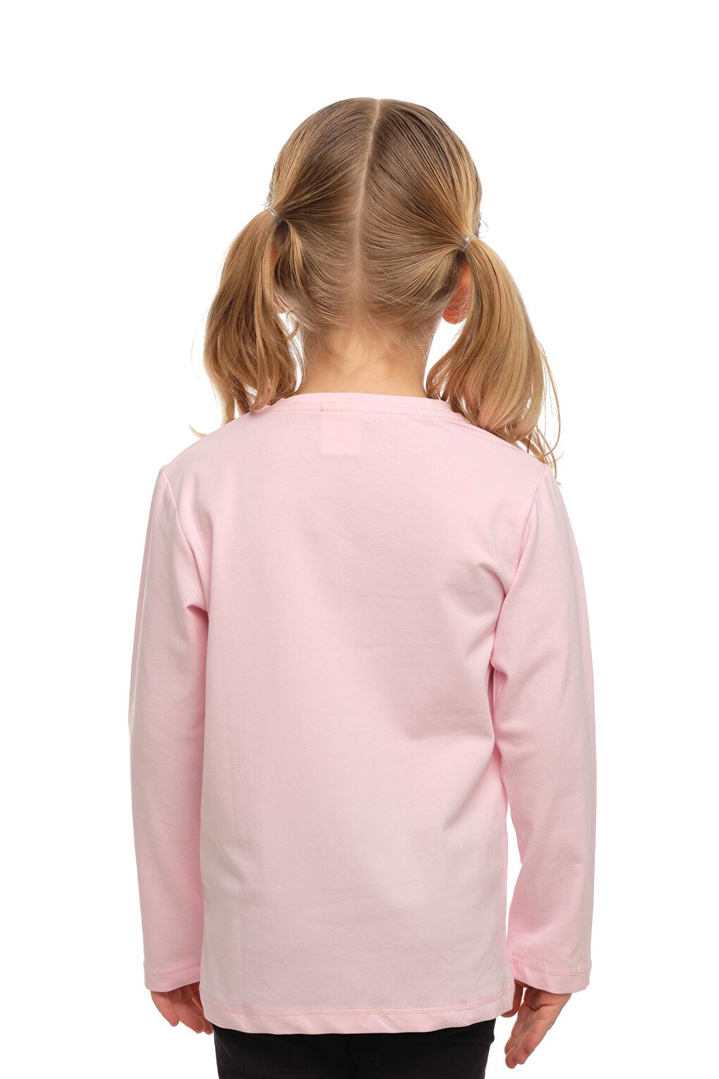 Pale pink Unisex Crew Neck Long Sleeve T-Shirt