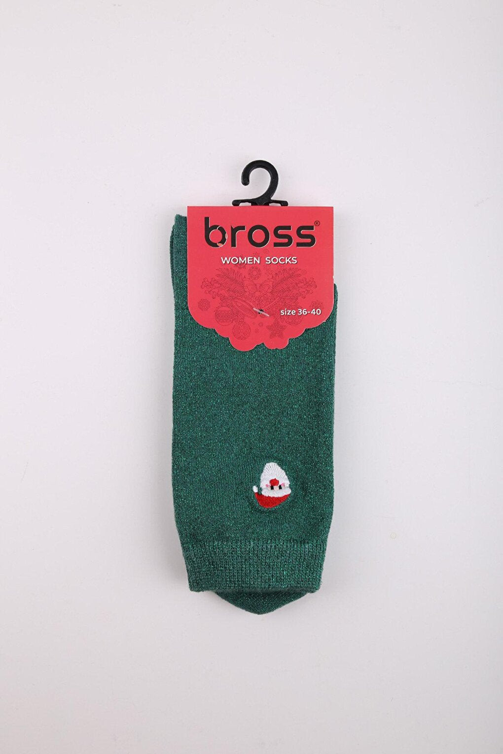 Christmas Boxed Lurex Embroidered Women's Socks