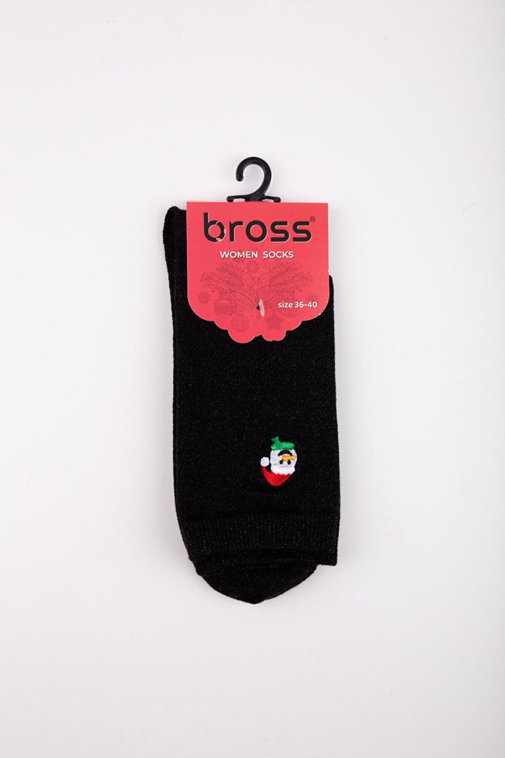 Christmas Boxed Lurex Embroidered Women's Socks