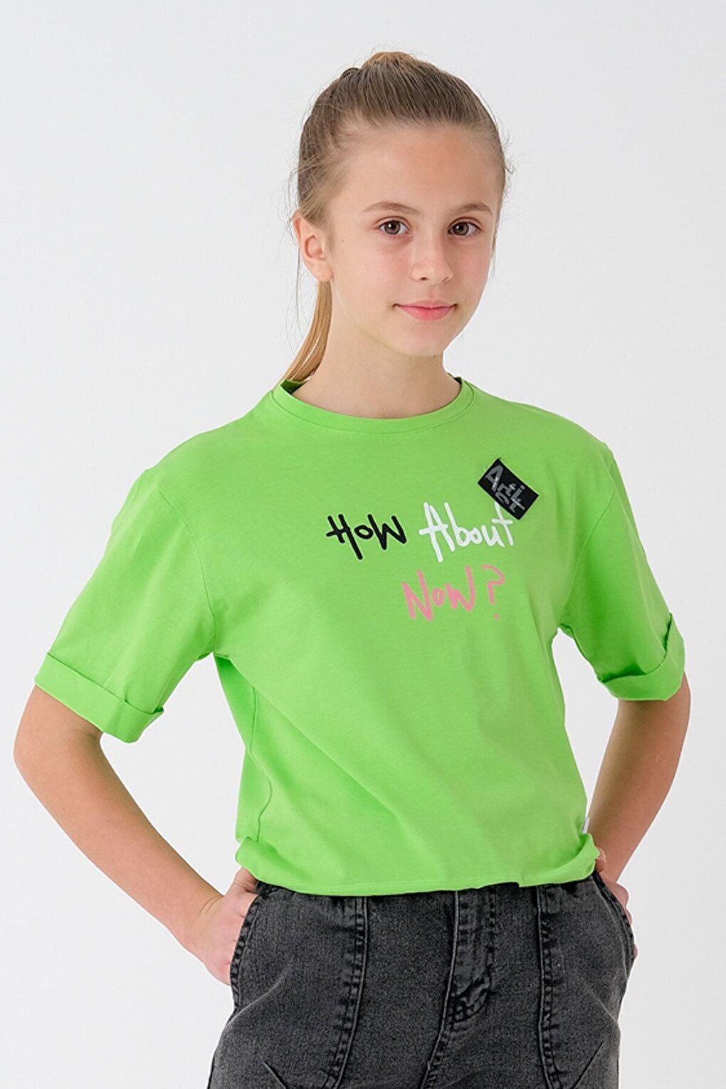 Girl Adjustable Waist T-Shirt 8-14 Years T2103