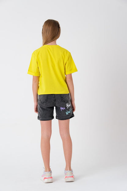 Girl Adjustable Waist T-Shirt 8-14 Years T2103