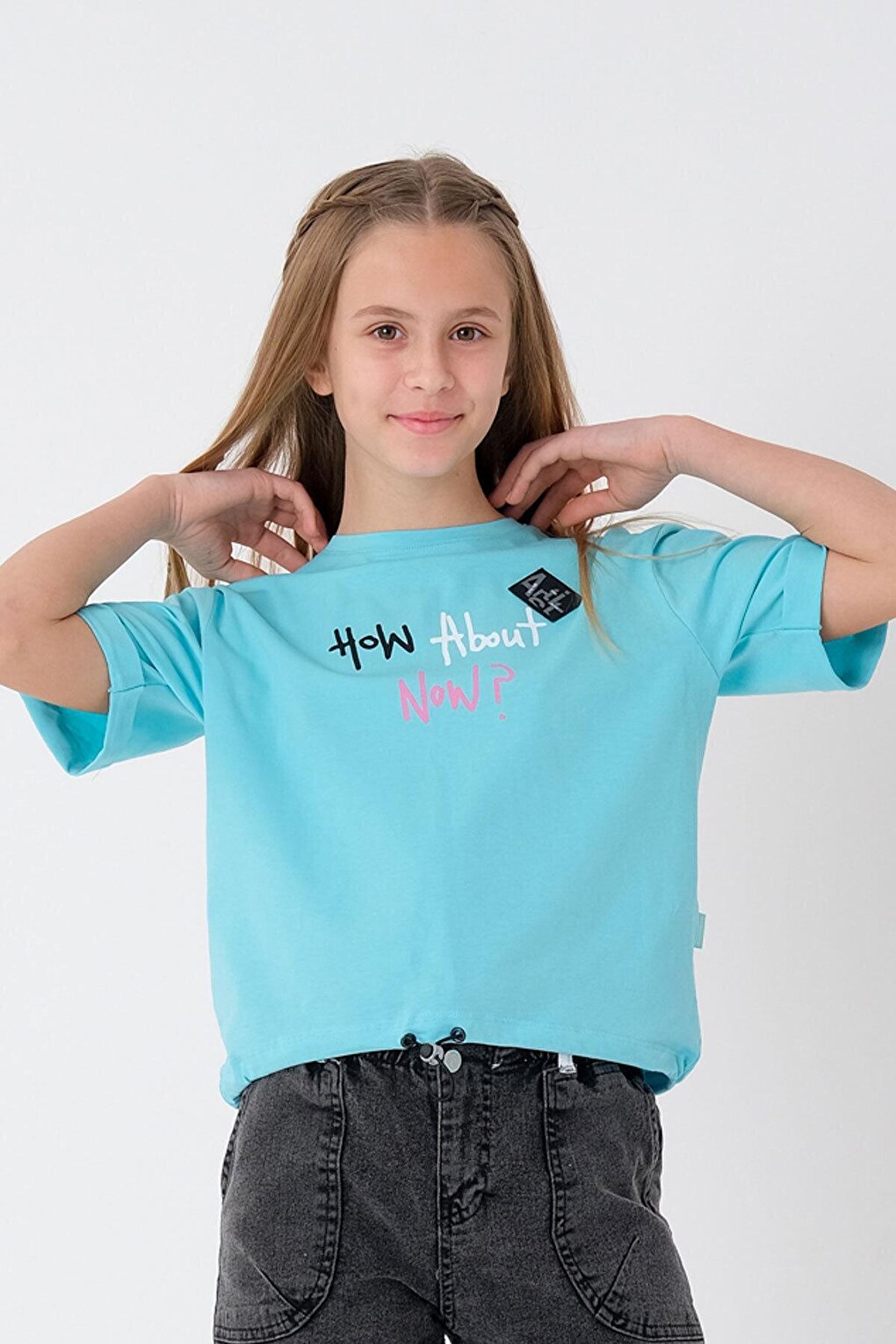 Girl Adjustable Waist T-Shirt 8-14 Years T2103